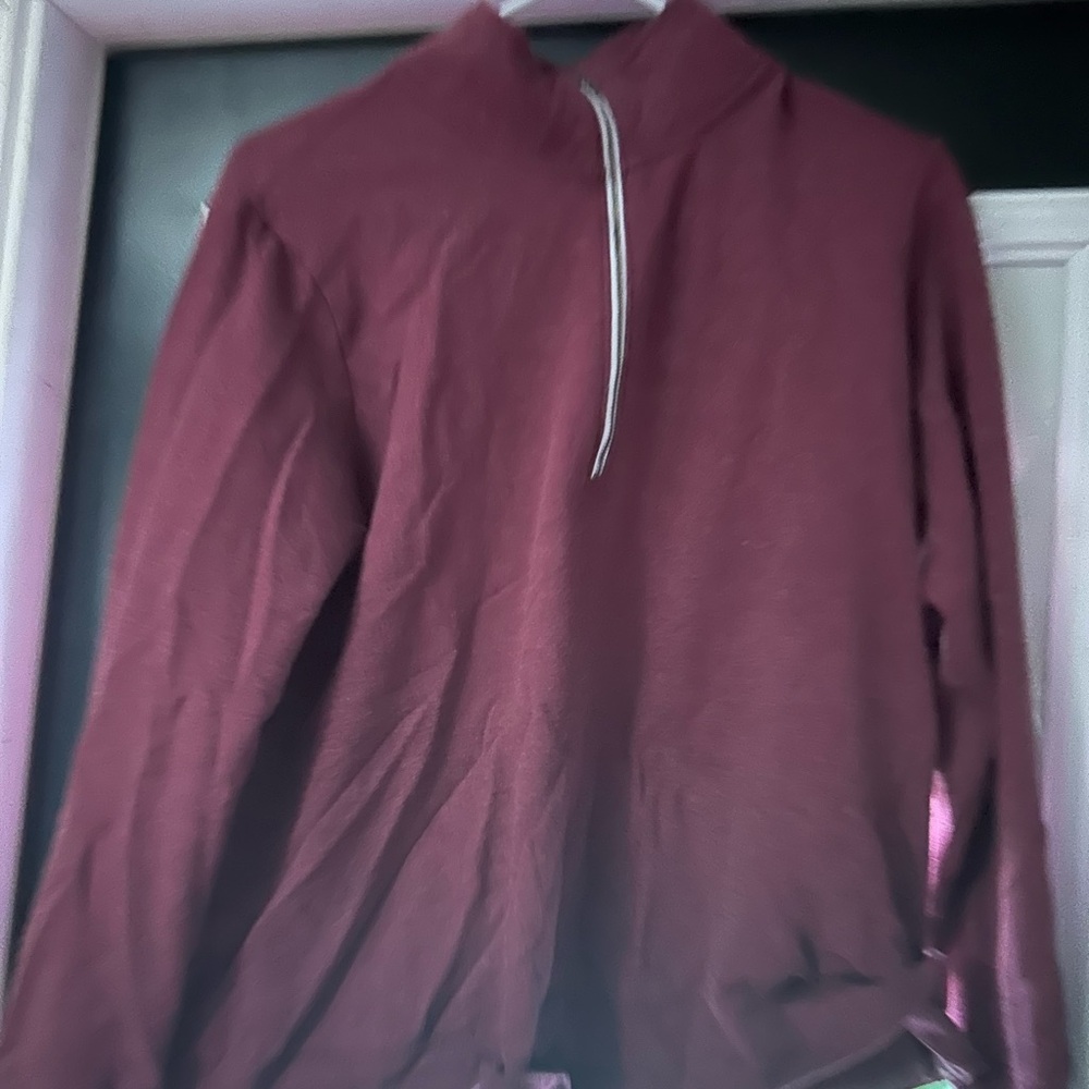 Eddie Bauer Red Zip Up Top